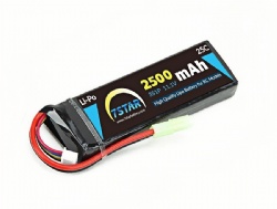 LIPO 25C 2500mAh 11.1V Mini Type
